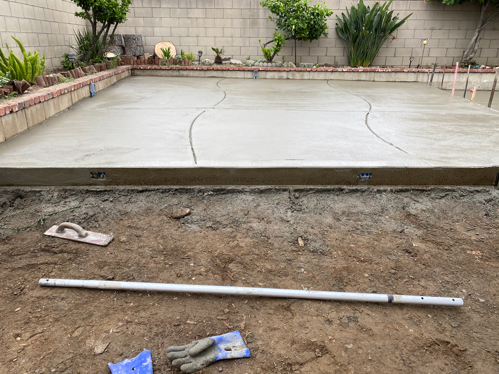 Top Step finished on Concrete Slab