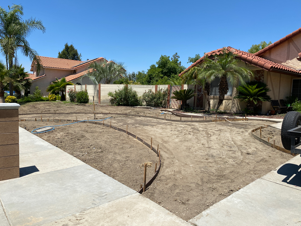 Prep Work on Front Driveway Entry